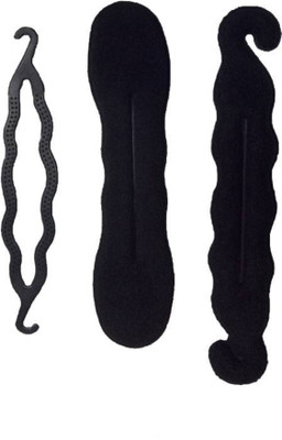 

Param Hair Styling Donut Bun Maker Hair Accessory Set(Black)