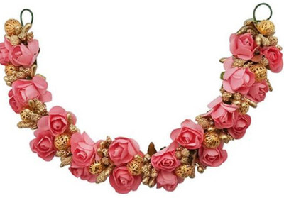 

Kuiri Pink Rose Hair Brooch Accessory set Bun(Pink)
