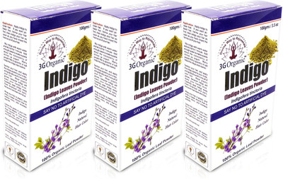 

3G Organic Indigo Powder Organic lack Hairs Hair Color(Black)
