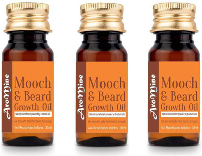 

AroMine Beard Growth Oil & Hair Growth Oil (100% Organic & Natural Argan Oil, Jojoba Oil, Vitamin E) -30ml -Pack of-3-Bottle-(90ml) Hair Oil(90ml) Hair Oil(150 ml)