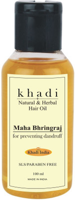 

Khadi Herbal & Natural Maha Bhringraj Hair Growth Premium & Ayurvedic Pure Oil Hair Oil(100 ml)