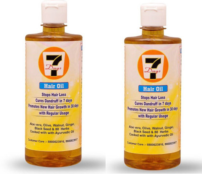 

7 DAYS HAIR OIL Hair Oil 200ml - Pack of 2 Hair Oil(200 ml)