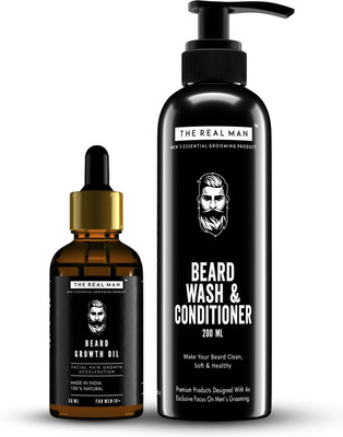 

The Real Man Beard growth oil and beard wash & conditioner Hair Cream(250 ml)