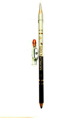 

MORGAN GIRL Waterproof BLACK & WHITE two-in-one Kajal with Sharpener(Black,White)
