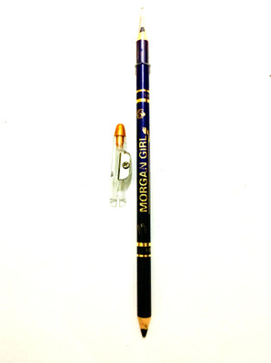 

MORGAN GIRL Waterproof BLACK & PURPLE two-in-one Kajal with Sharpener(Black,Purple)