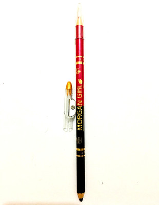 

MORGAN GIRL Waterproof BLACK & DARK PINK two-in-one Kajal with Sharpener(Black,Dark Pink)