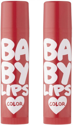

VKEnterprisesServices New York Baby lips Lip Balm , Cherry Kiss + pink Fruity (Pack of: 2, 9 G) FRUIT(Pack of: 2, 9 g)