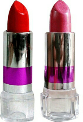 

Bagani Lipsticks Combo Makeup Set of 2(Red, Pink)