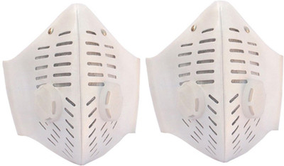 

Health Raksha Anti Dust Face Mouth Cover Mask Respirator | Dustproof Anti-bacterial Washable | Cotton Germ Protective Breath Healthy Safety Warm Windproof | Upgrade Version Anti Pollution Face Mask-Pack of Two Mask and Respirator