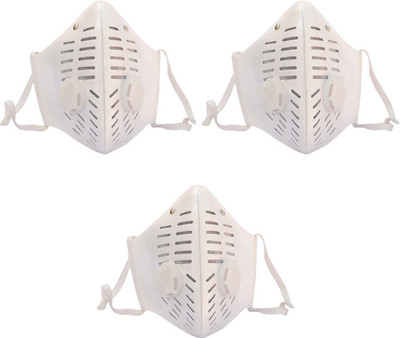 

Health Raksha Anti Dust Face Mouth Cover Mask Respirator | Dustproof Anti-bacterial Washable | Cotton Germ Protective Breath Healthy Safety Warm Windproof | Upgrade Version Anti Pollution Face Mask-Pack of Three Mask and Respirator