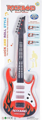 

Vibgyor Vibes Musical and Light and Sound Guitar Toy for Kids, Boys and Girls. 21 Inches, Pack of 1(Multicolor)