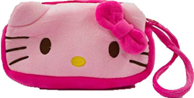 

Shopkooky Gift set/ Perfect Birthday gift Hello Kitty Cartoon Character Printed Supersoft Multipurpose Pouch Art Canvas Pencil Box(Set of 1, Pink)