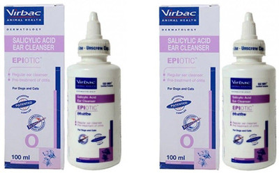 

virbac Animal Health Dermatology , SALICYLIC ACID EAR CLEANSER EPIOTIC , Regular ear cleanser , pre- treatment of otitis for dog and cat , Allergy Relief, Anti-fungal, Anti-itching , Anti-microbial , Anti-parasitic , Flea and Tick , Hypoallergenic , Ear i