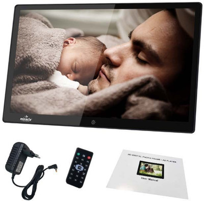

miracledigital 15INCH Multi-functional Digital Media Photo Frame with LED Blacklight, Support SD/MMC/USB Disk Card/AUX/DC ( BUILT-IN 4GB INTERNAL STORAGE ) 15 inch LED(4 GB, Black)