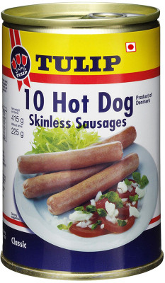 

Tulip 10 Hot Dog Skinless Sausages, 415g 415 g