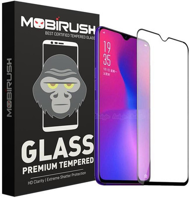 MOBIRUSH Edge To Edge Tempered Glass for Oppo R15 Pro(Pack of 1)