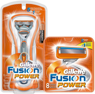 

Gillette fusion power razor with fusion power 8s cartridge(Pack of 2)