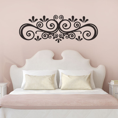 new way decals 10 cm stylish black design in your living room Removable Sticker(Pack of 1)