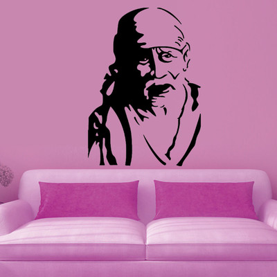 new way decals 1 cm devotional picture of sai baba Removable Sticker(Pack of 1)
