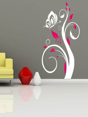 ALLURE 117 cm Butterfly Design Self Adhesive Sticker(Pack of 1)