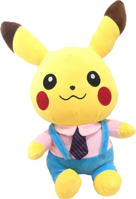 

CREATIVEVILLA CUTE PINK & BLUE TSHIRT PIKACHU STUFFED PLUSH SOFT TOY CVST3513M - 28 cm(Multicolor)