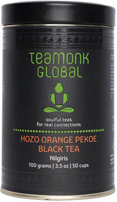 

Teamonk Global Nilgiri Orange Pekoe Black Tea, 100g (50 Cups)-Pack of 2 | 100% Natural Loose Leaf Tea Orange Black Tea(100 g, Tin)