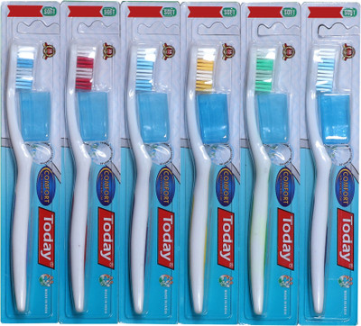 

Today Comfort With Hygenic Cap Soft Toothbrush(Pack of 6)