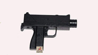 

Vibgyor Vibes Manual Load Mini Collectible Replica Toy of Mac10 Gun with Rubber Bullets, Black(Black)
