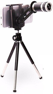 

ED ELYON DESIGN Universal Mobile Phone Telescope Camera Lens with Tripod and Adjustable Holder Tripod Kit(Multicolor, Supports Up to 1000 g)