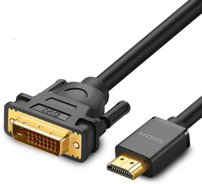

ROQ TV-out Cable 5Mtr Gold Plated HDMI To DVI(Black, For TV)
