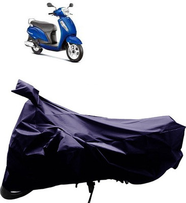 QualityBeast Two Wheeler Cover for Suzuki(Blue)