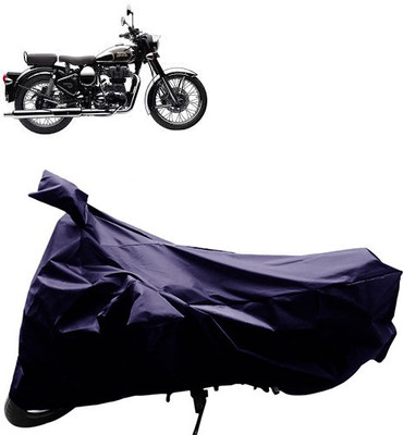 GoldRich Two Wheeler Cover for Royal Enfield(Blue)