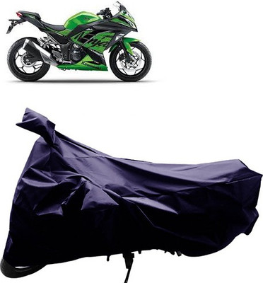 QualityBeast Two Wheeler Cover for Kawasaki(Ninja 300, Blue)