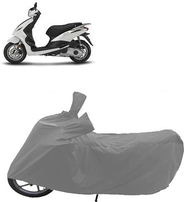QualityBeast Two Wheeler Cover for Piaggio(Grey)