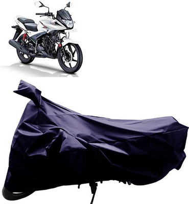 QualityBeast Two Wheeler Cover for Hero(Ignitor, Blue)