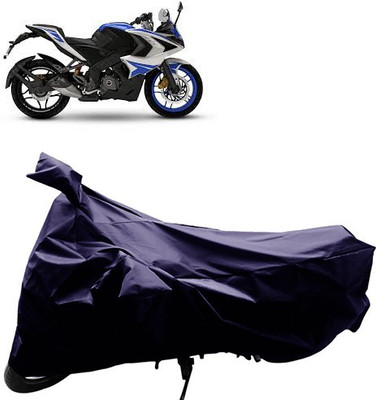QualityBeast Two Wheeler Cover for Bajaj(Pulsar RS 200, Blue)