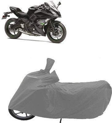 QualityBeast Two Wheeler Cover for Kawasaki(Grey)