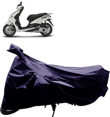 QualityBeast Two Wheeler Cover for Piaggio(Blue)