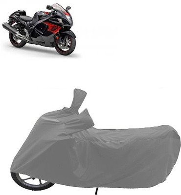 QualityBeast Two Wheeler Cover for Suzuki(Grey)