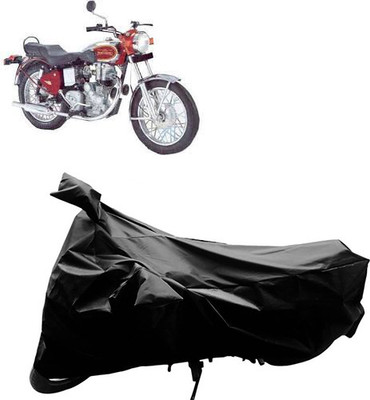 GoldRich Two Wheeler Cover for Royal Enfield(Black)