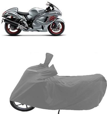 QualityBeast Two Wheeler Cover for Suzuki(Grey)