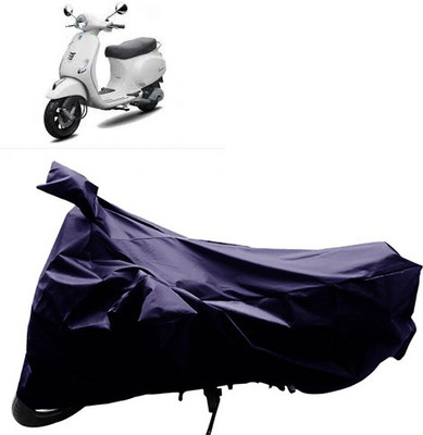 QualityBeast Two Wheeler Cover for Universal For Bike(Vespa LX, Blue)
