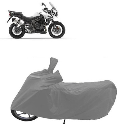 QualityBeast Two Wheeler Cover for Triumph(Grey)