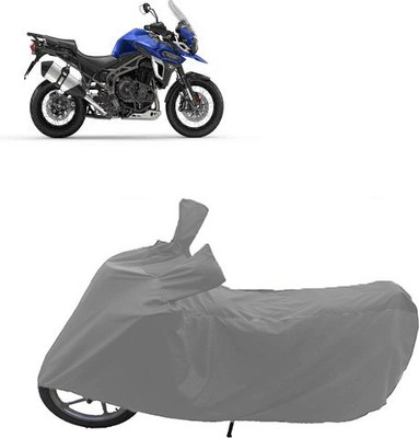 QualityBeast Two Wheeler Cover for Triumph(Grey)