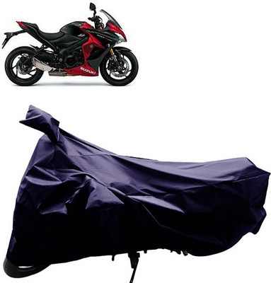 GoldRich Two Wheeler Cover for Suzuki(Blue)