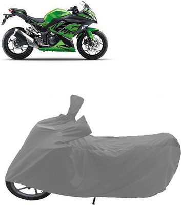 QualityBeast Two Wheeler Cover for Kawasaki(Ninja 300, Grey)