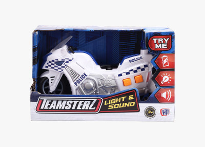 

Teamsterz Small Light and Sound Police Motorbike(White)
