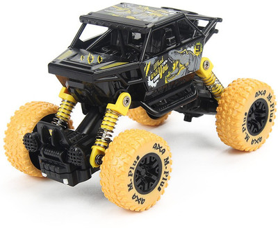

Gencliq Pull Back Mini Moster Truck Toy For Kids Off Road Race Monster Truck (yellow)(Yellow)