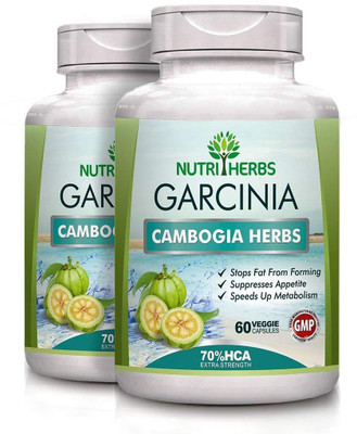 

Nutriherbs Garcinia Cambogia Capsules ( 70% HCA ) 60 Capsules(2 No)