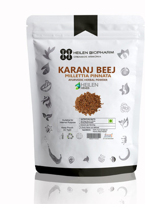 

Heilen Biopharm Karanj Beej Herbal Powder 800 Gram Millettia pinnata for Skin Benefits(800 g)